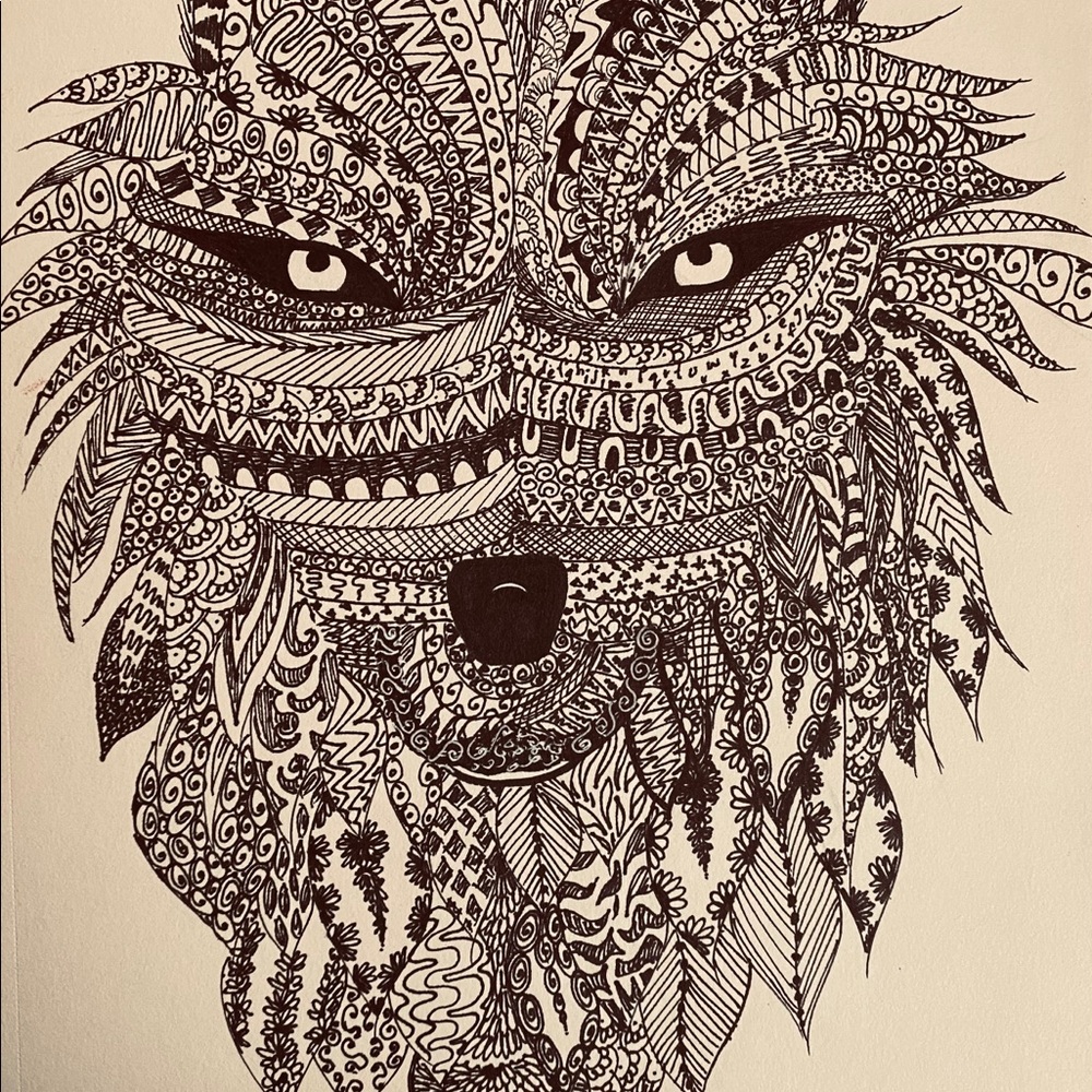 Abstract Wolf Art - Picture 2 of 5